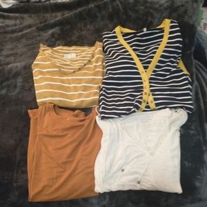 Lot of Ladies Name Brand Shirt and Cardigan $20